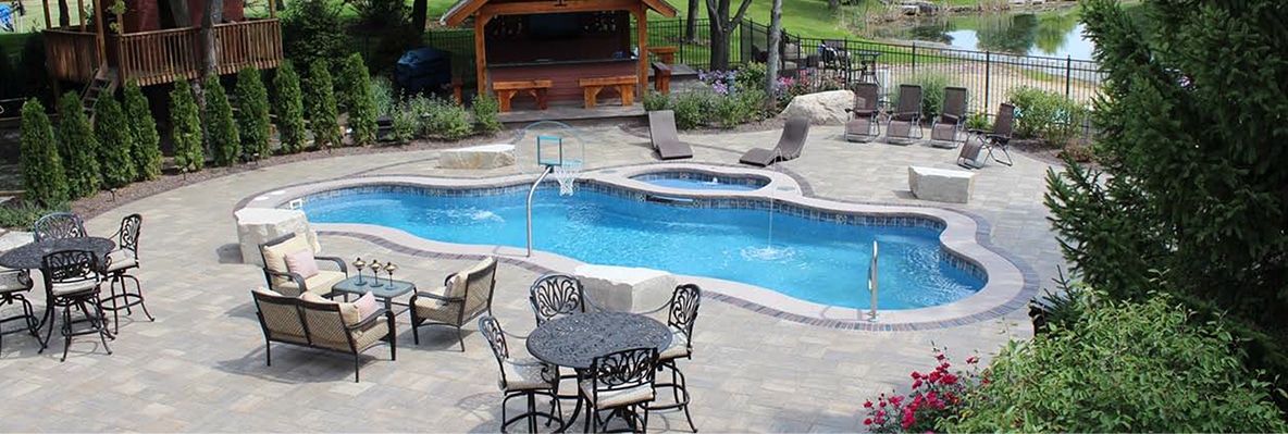 Modern Freeform Fiberglass Pool Nashville TN