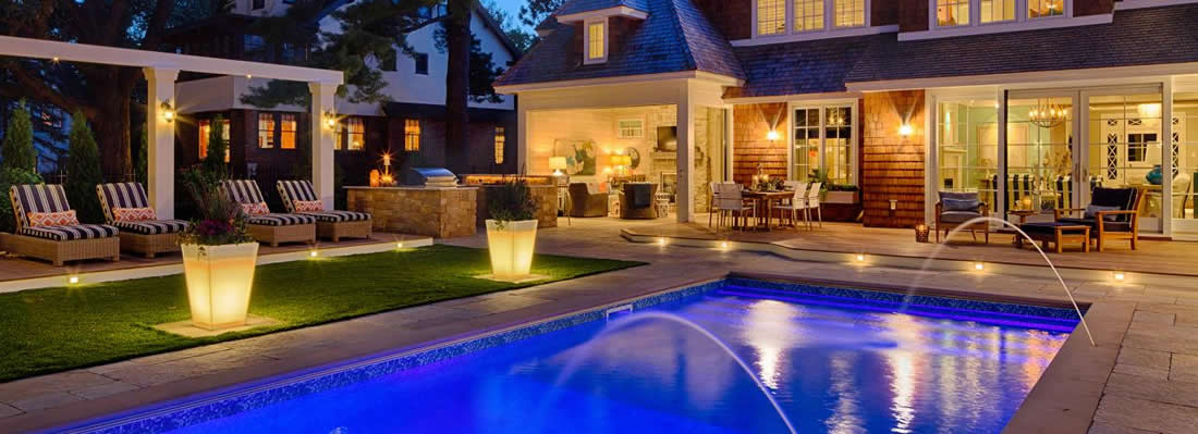 Resort-style pool area