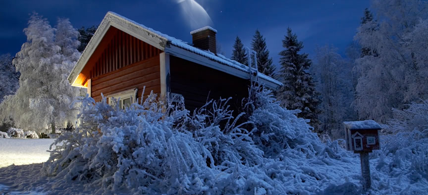 Sauna in Winter