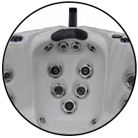 Neck and Shoulder Jets from Hot Tub