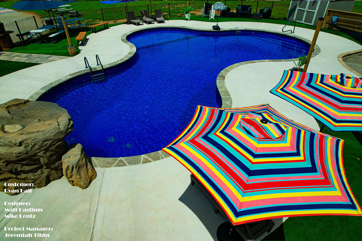 Nashville concrete wall pool