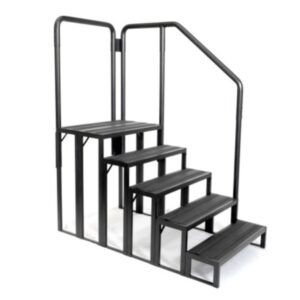 Stealth 5 Tread Step with Rail